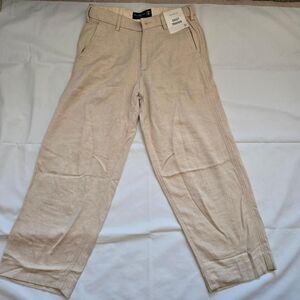 Abercrombie-fitch Women's Cream and Tan Trousers